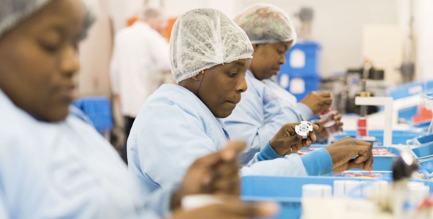 African manufacturing workers